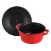 Staub Bräter Cocotte 4-teilig, 24 cm, Kirschrot, 9 l Staub Bräter Cocotte 4-teilig, 24 cm, Kirschrot, 9 l