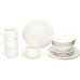alpina Geschirrset Weiss, 16-teilig