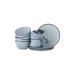 Bloomingville Speiseteller Sandrine 12-teilig, Blau Bloomingville Speiseteller Sandrine 12-teilig, Blau