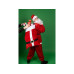 Partydeco Weihnachtsmann-Geschenksack, 50 x 70 cm, Rot / Weiss