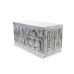 Partydeco Tischumrandung Fransen 80 x 300 cm, Silber