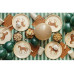 Partydeco Papierservietten Steigbügel, Braun, 33 x 33 cm, 12 Stück
