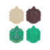 PME Stempel Slytherin Haus Harry Potter, 2-teilig