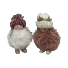 Dameco Weihnachtsfigur Engel 2er Set, Rosa/Weiss Dameco Weihnachtsfigur Engel 2er Set, Rosa/Weiss