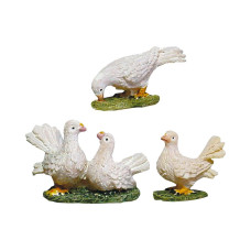 Botanic-Haus Krippenfiguren  Tauben 3-teilig, 11-13 cm