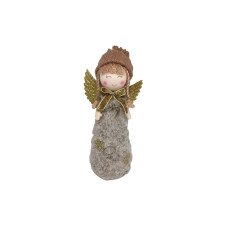 Dameco Weihnachtsfigur Engel 21 cm, Gold/Grau Dameco Weihnachtsfigur Engel 21 cm, Gold/Grau