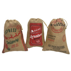 Dameco Jutesack 3 Stück, 23 x 30 cm