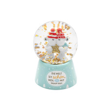 Sheepworld Schneekugel Welt 6.5 cm, Mehrfarbig