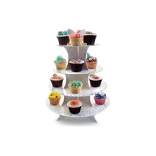 Ibili Cakeplatte 16/20 Muffins 34.5 x 44 cm, Weiss