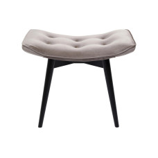 Kare Hocker Black Vicky Velvet 46 x 59 cm, Grau Kare Hocker Black Vicky Velvet 46 x 59 cm, Grau
