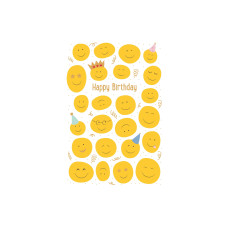 ABC Geburtstagskarte Happy Smileys B6 ABC Geburtstagskarte Happy Smileys B6