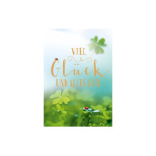 ABC Glückwunschkarte Viel Glück und Alles Gute A4 ABC Glückwunschkarte Viel Glück und Alles Gute A4