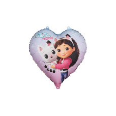 Partydeco Folienballon Gabbys Dollhouse Herz Mehrfarbig Partydeco Folienballon Gabbys Dollhouse Herz Mehrfarbig
