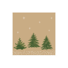 Duni Servietten Bio DSF, Humble trees, 40 x 40 cm, 60 Stück