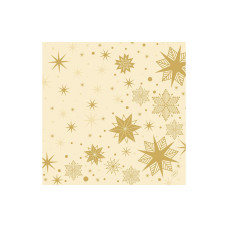 Duni Servietten Bio DSF, Stargazing Cream, 40 x 40 cm, 60 Stück