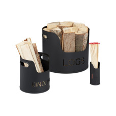 relaxdays Kaminholzkorb relaxdays Kaminholzkorb