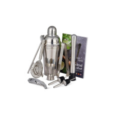 Oak & Steel Cocktail-Set 10-teilig 0.6 l, Silber Oak & Steel Cocktail-Set 10-teilig 0.6 l, Silber