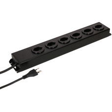 Max Hauri Steckdosenleiste Power Line 6x Typ 13 Schwarz Max Hauri Steckdosenleiste Power Line 6x Typ 13 Schwarz