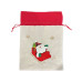 Dameco Jutesack Santa im Schlitten 25 x 35 cm Dameco Jutesack Santa im Schlitten 25 x 35 cm