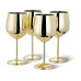Oak & Steel Weingläser-Set 500 ml, 4 Stück, Gold