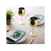 Oak & Steel Weingläser-Set 500 ml, 4 Stück, Gold