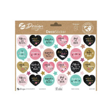 Z-Design Motivsticker A5 Deko Auspacken + Freuen, Bunt, 78 Aufkleber