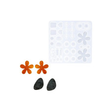 Reslin Giessform Silikon Ohrringe Reslin Giessform Silikon Ohrringe