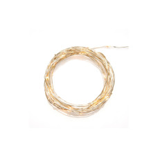 Konstsmide LED Tropfenlichterkette 100 bernsteinfarbene LEDs, 3 V