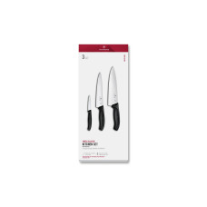 Victorinox Messer-Set Swiss Classic, 3-teilig, Schwarz, Geschenkbox Victorinox Messer-Set Swiss Classic, 3-teilig, Schwarz, Geschenkbox
