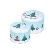 RBV Birkmann Guetzli-Dose Christmas Decoration 2-teilig, LØ15 cm,XLØ18 cm RBV Birkmann Guetzli-Dose Christmas Decoration 2-teilig, LØ15 cm,XLØ18 cm