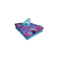 Stoffe Stoff Jersey Frozen Elsa 3-teilig, Blau, 2 x 1 m