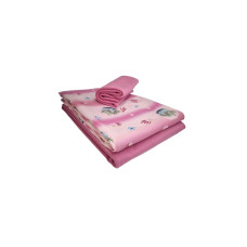 Stoffe Stoff Jersey Pferd rosa 3-teilig, 2 x 1 m