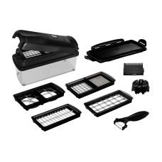 Genius Gemüseschneider Jubiläums-Edition Schwarz, 11-teilig