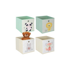 relaxdays Spielzeugbox Tiere 4 Stück relaxdays Spielzeugbox Tiere 4 Stück