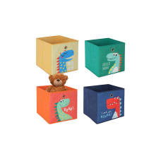 relaxdays Spielzeugbox Tiere 4 Stück relaxdays Spielzeugbox Tiere 4 Stück