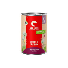 Herrmann's Nassfutter Bio Rind mit Karotten – purinarm 400 g Herrmann's Nassfutter Bio Rind mit Karotten – purinarm 400 g