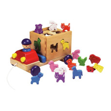 Spielba Holzspielwaren Steckspiel Lastwagen
