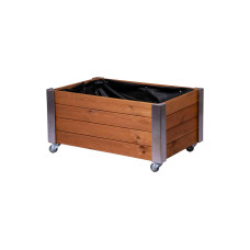 dobar Hochbeet «Rollfi» aus Holz mit Rollen dobar Hochbeet «Rollfi» aus Holz mit Rollen