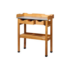 dobar Pflanzentisch aus Holz mit 3 Schubladen dobar Pflanzentisch aus Holz mit 3 Schubladen