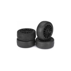 Absima Räderset Onroad 20-Speichen / Slick Schwarz 1:10 (4)