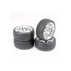 Absima Räderset Onroad 10-Speichen / Profil Silber 1:10 (4)