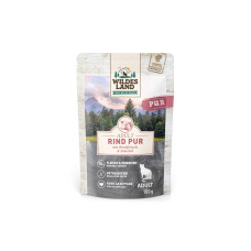 Wildes Land Nassfutter Cat Adult Rind Pur mit Distelöl 100 g