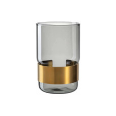 Leonardo Vase Silenzio 15 cm, Gold/Transparent Leonardo Vase Silenzio 15 cm, Gold/Transparent