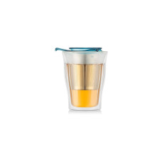 Bodum Copenhagen Set Doppelwandiges Glas 350 ml, Ice blue