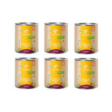 Herrmann's Nassfutter Bio Huhn mit Fenchel und Buchweizen 6 x 800 g