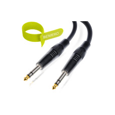 Bemero Audio-Kabel 6.3 Klinken - 6.3 Klinken 3 m, Schwarz Bemero Audio-Kabel 6.3 Klinken - 6.3 Klinken 3 m, Schwarz