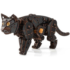 Eco-Wood-Art Bausatz Katze Schwarz