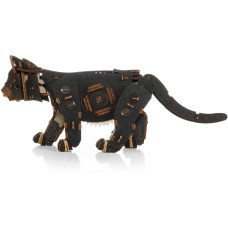 Eco-Wood-Art Bausatz Kätzchen Schwarz