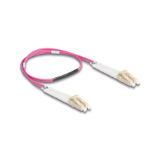 Delock LWL-Patchkabel Multimode LC – LC, OM4, Duplex, 0.5 m Delock LWL-Patchkabel Multimode LC – LC, OM4, Duplex, 0.5 m