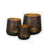 COCON Windlichter Schwarz-Gold, 3 Stück COCON Windlichter Schwarz-Gold, 3 Stück